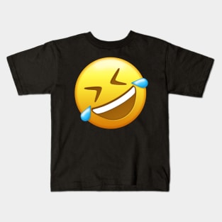 Rolling on the Floor Laughing Emoji | Pop Art Kids T-Shirt